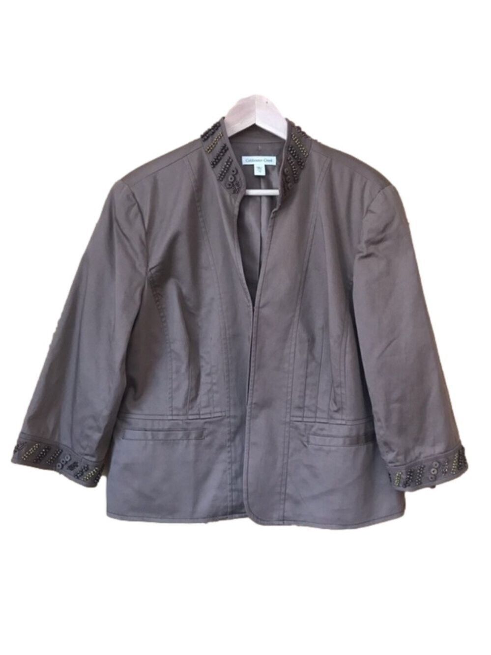 Coldwater Creek embellished beaded blazer jacket plus size 16